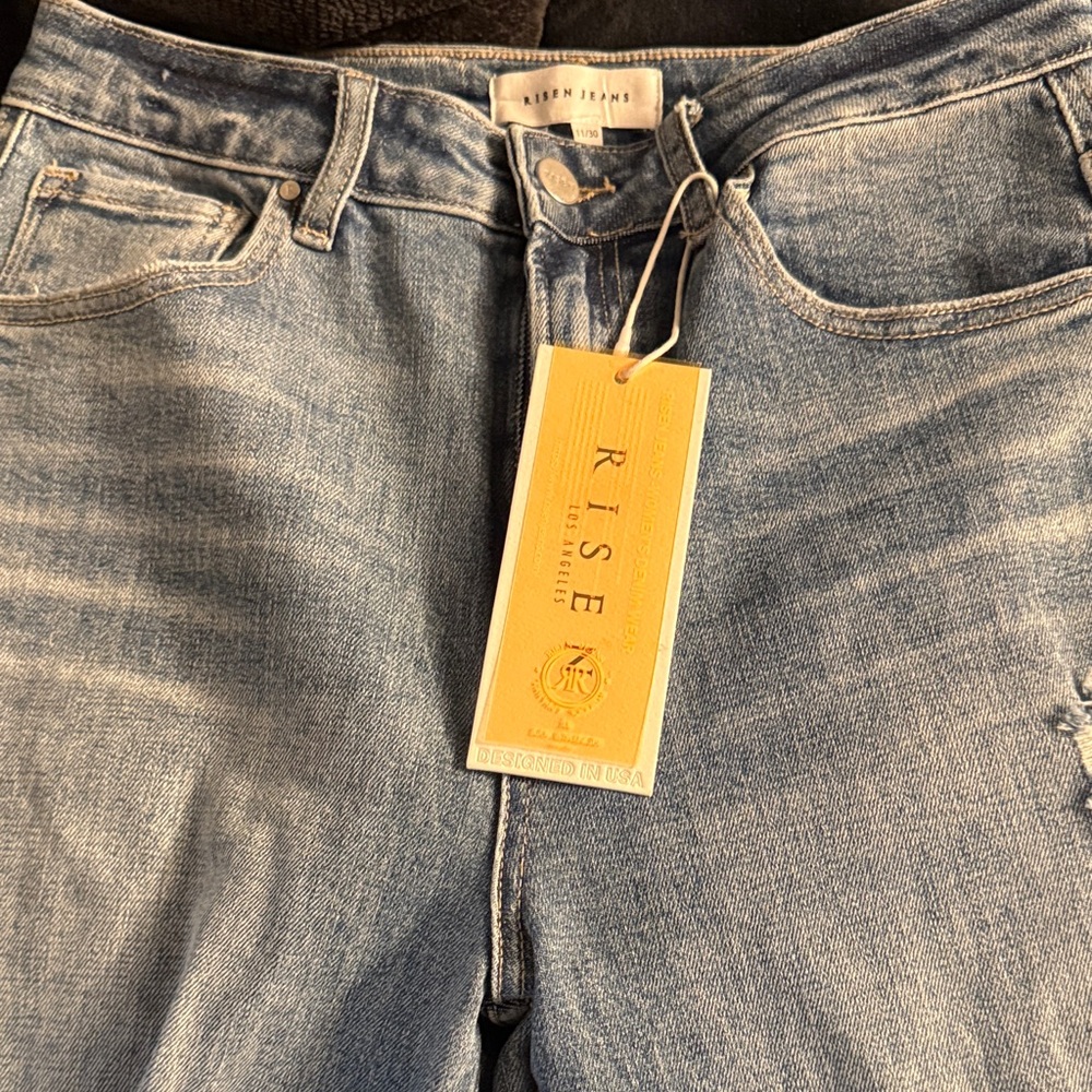 Risen High Rise Light Blue Jeans